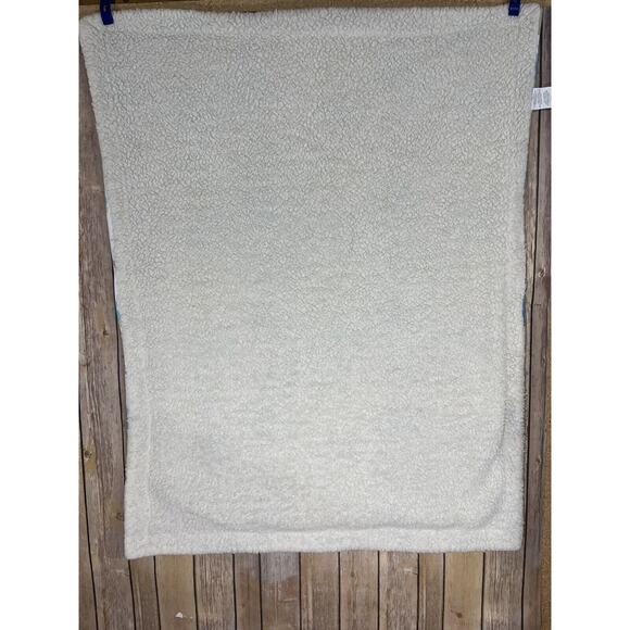 Elephant Baby Blanket Sherpa Green Blue Gray Sam Salem & Son Blankets & Beyond - Picture 3 of 6